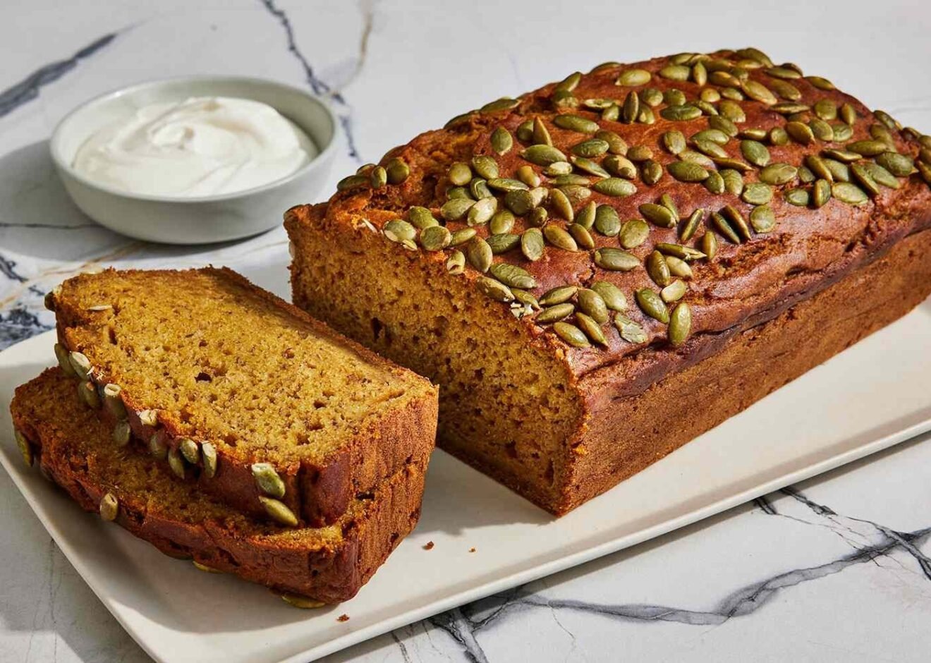 Pan de plátano de calabaza
