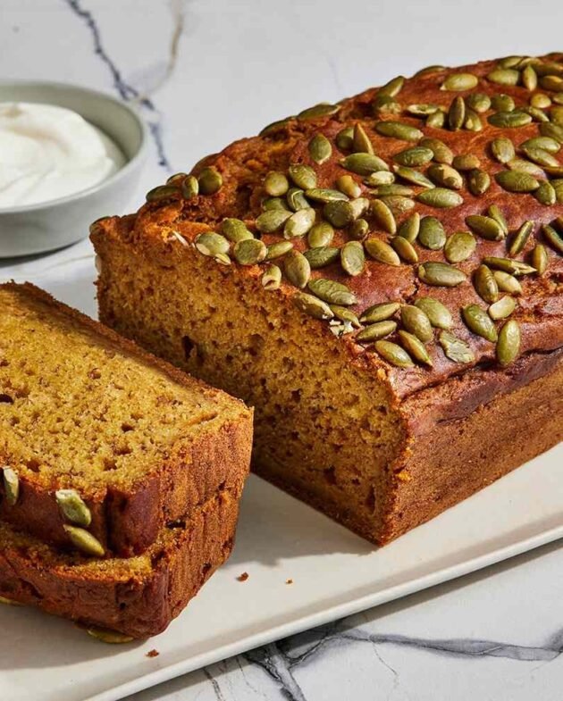Pan de plátano de calabaza