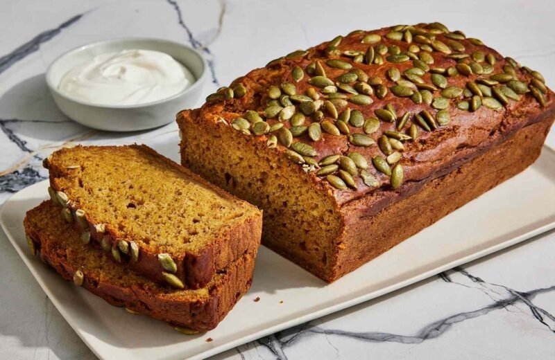 Pan de plátano de calabaza