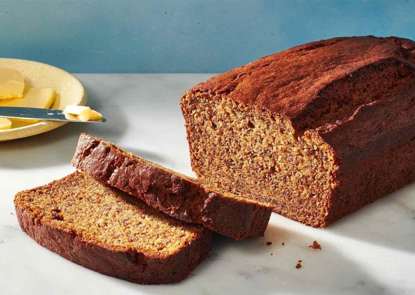 Pan de plátano de mantequilla de maní