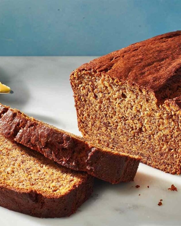 Pan de plátano de mantequilla de maní