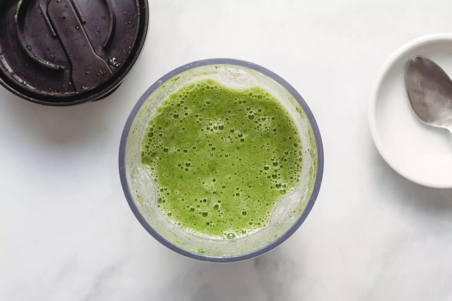 Smoothie de Pera Verde no liquidificador