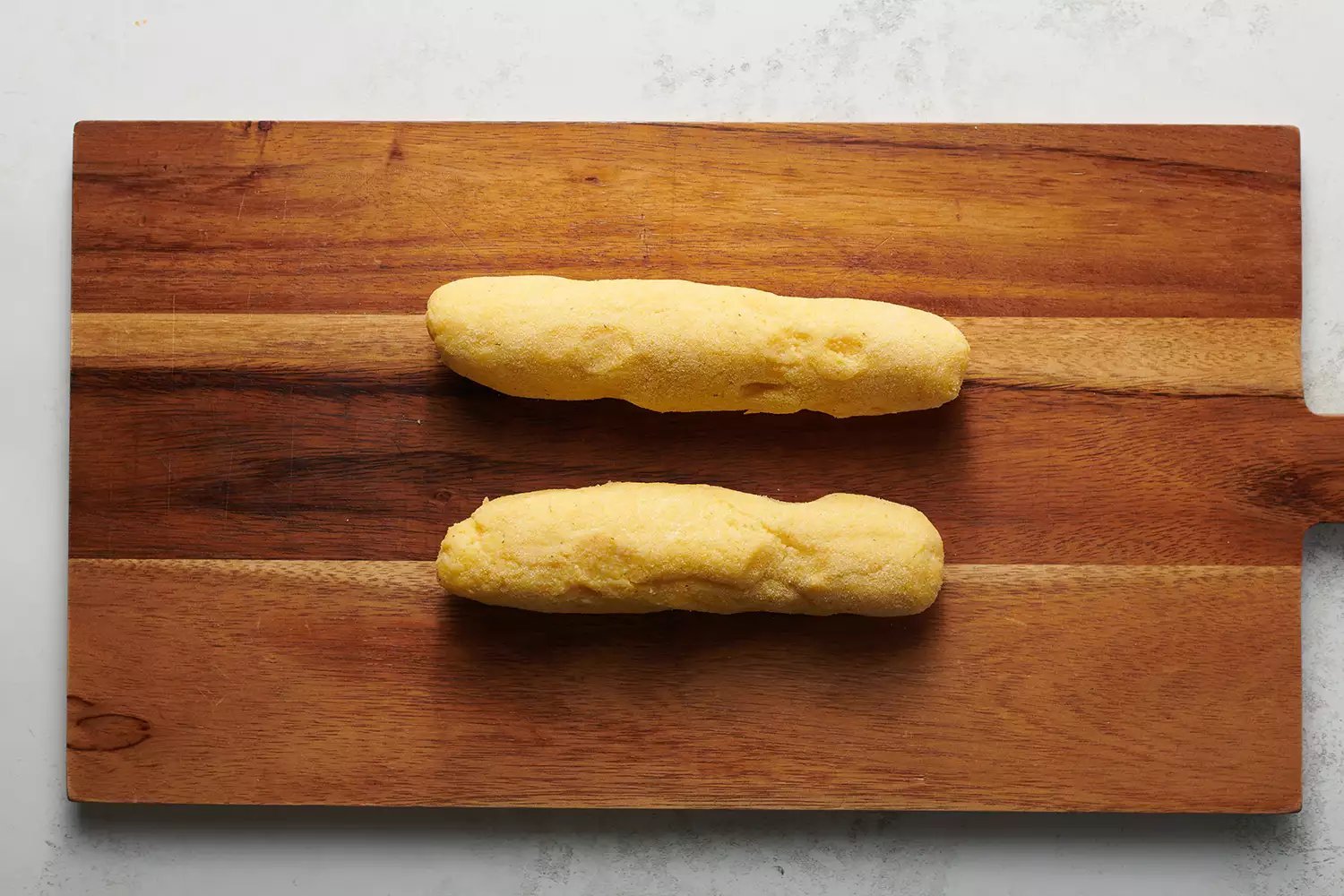 massa enrolada em log