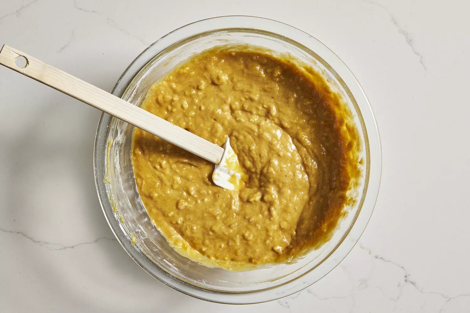 ingredientes secos adicionados à tigela