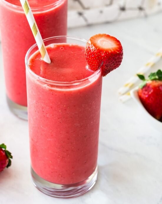 Receta Fácil de Smoothie de Morango