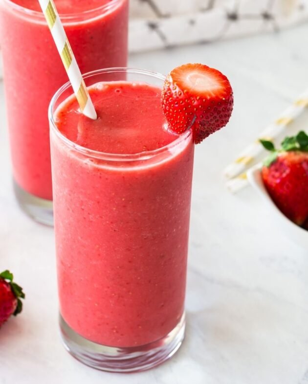 Receta Fácil de Smoothie de Morango