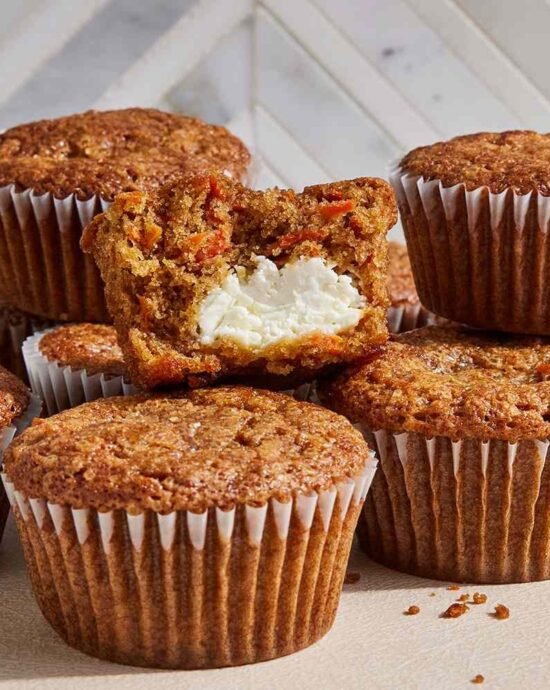 Muffins de Bolo de Zanahoria