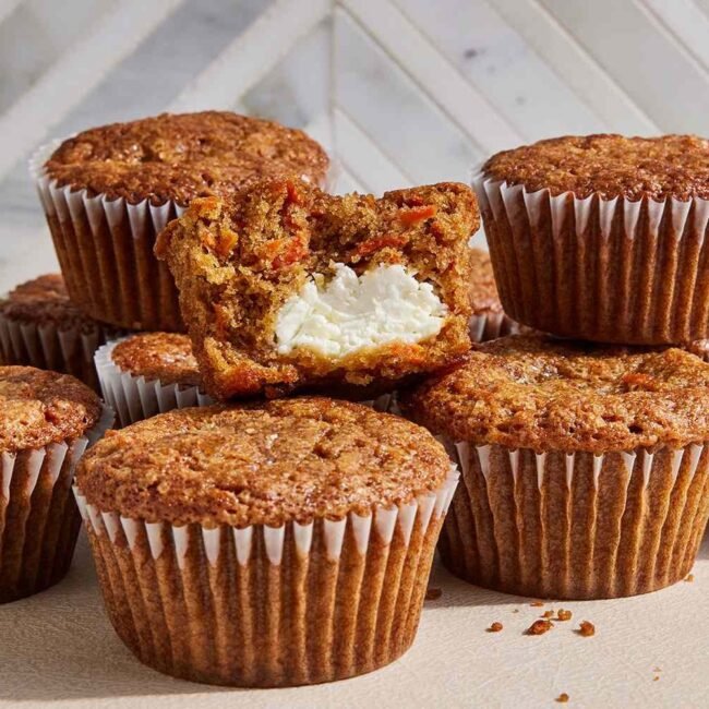Muffins de Bolo de Zanahoria