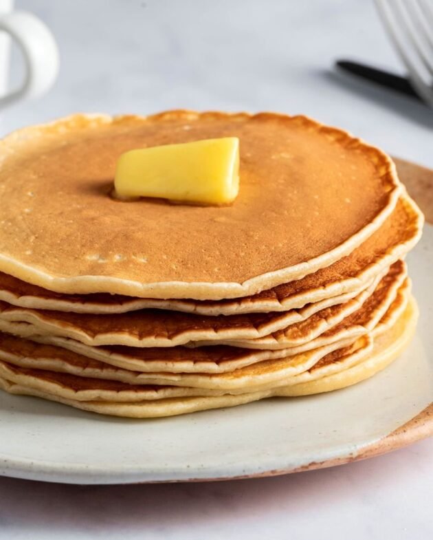 Panquecas Básicas con Bajo Contenido de Grasa