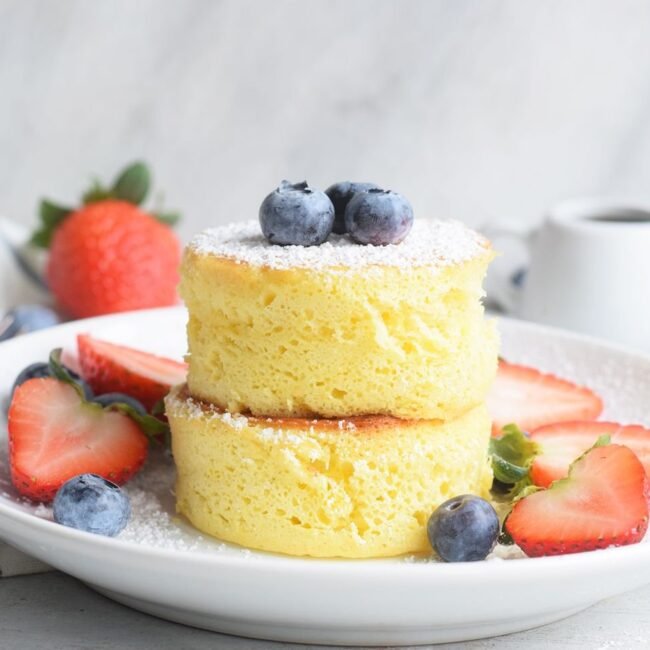 Panquecas Soufflé Japonesas